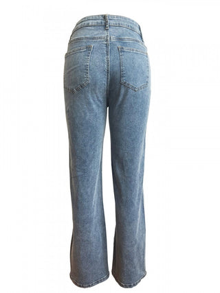 Cabe Knit Hollow Out Denim Jeans - Thomas Family Essentials LLC