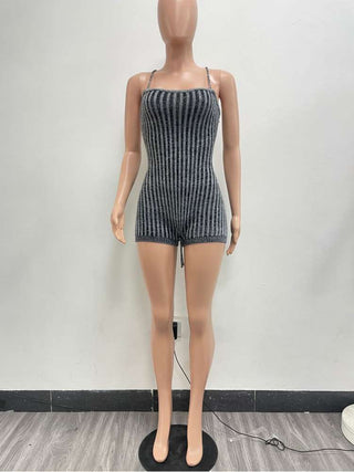 Colorblock Square Neck Fitted Rompers - Thomas Family Essentials LLC