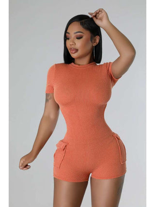 Crewneck Short Sleeve Backless Rompers - Thomas Family Essentials LLC