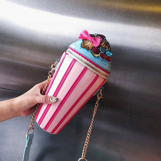 Cute Ice Cream Design Ladies Shoulder Bag for Women Fashion Purses and Handbags Kawaii Small Crossbody Bag Party Cluch Bag - Thomas Family Essentials LLC