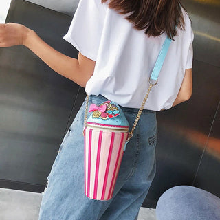 Cute Ice Cream Design Ladies Shoulder Bag for Women Fashion Purses and Handbags Kawaii Small Crossbody Bag Party Cluch Bag - Thomas Family Essentials LLC