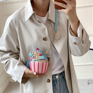 Cute Ice Cream Design Ladies Shoulder Bag for Women Fashion Purses and Handbags Kawaii Small Crossbody Bag Party Cluch Bag - Thomas Family Essentials LLC