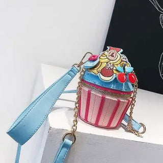 Cute Ice Cream Design Ladies Shoulder Bag for Women Fashion Purses and Handbags Kawaii Small Crossbody Bag Party Cluch Bag - Thomas Family Essentials LLC