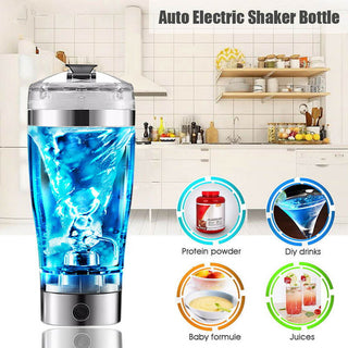 Electric Protein Shake Stirrer USB Shake Bottle Milk Coffee Blender Kettle Sports And Fitness Charging Electric Shaker Cup - Thomas Family Essentials LLC