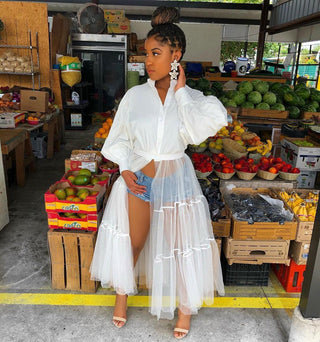 Fashion Shirt Style Button Gauze Dress Ladies Long Street Solid Color Dress Casual Home Commuting  Dresses For Women Party - Thomas Family Essentials LLC