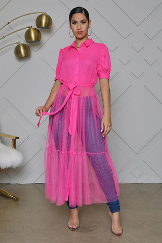 Fashion Shirt Style Button Gauze Dress Ladies Long Street Solid Color Dress Casual Home Commuting  Dresses For Women Party - Thomas Family Essentials LLC