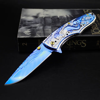 Field Survival Knife Spring Steel Folding - Thomas Family Essentials LLC