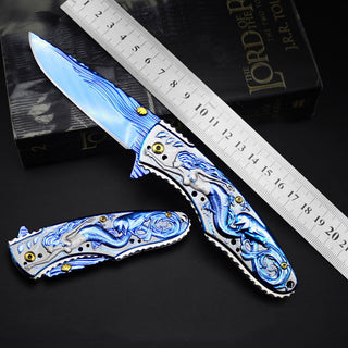 Field Survival Knife Spring Steel Folding - Thomas Family Essentials LLC