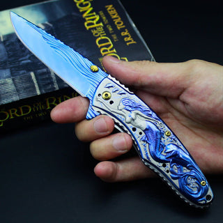 Field Survival Knife Spring Steel Folding - Thomas Family Essentials LLC