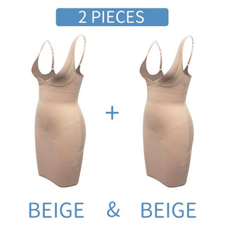 Full Slips Underdress Body Shaper Tummy Control Shapewear Waist Trainer Bodysuit Butt lifter Seamless Slimming Underwear Corset - Thomas Family Essentials LLC