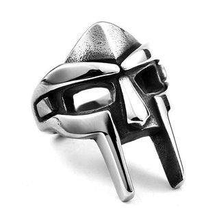 Goth Hip Hop MF DOOM Mask Rings For Men Gladiator Punk Style Egyptian Pharaoh Male Ring Classic Retro Jewelry Party Accessories - Thomas Family Essentials LLC