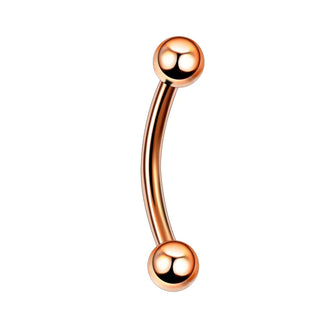 Implant Titanium Curved Barbells Eyebrow Rings Banana Piercing Curved Bar Rook Ear Cartilage Helix Tragus Body Piercing Jewelry