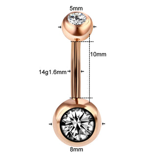 Titanium Navel Piercings Belly Button Rings 14G Curved Barbell Pircing Ombligo Nombril Navel Earrings Sexy Body Jewelry