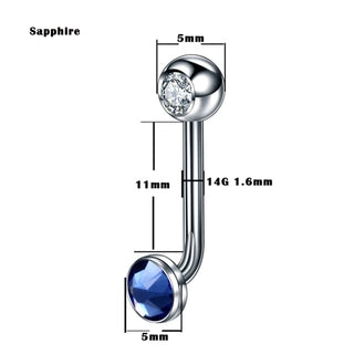 G23 Titanium Christina Vertical Hood Piercings Lip Rings VCH Intimate Piercing Surface Body Jewelry Piercings for Men Women
