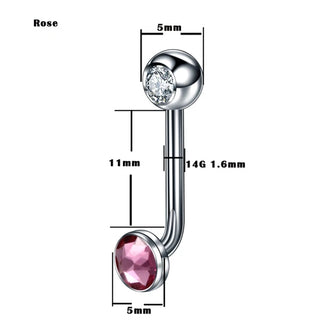 G23 Titanium Christina Vertical Hood Piercings Lip Rings VCH Intimate Piercing Surface Body Jewelry Piercings for Men Women