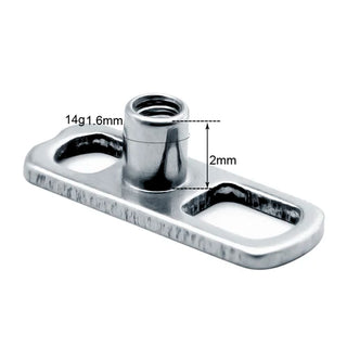 G23 Titanium Dermal Anchor Skin Diver Base Surface Barbell Piercings Micro Dermal Anchor Tops Mamilo Pircings Body Jewelry