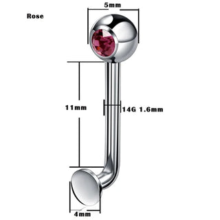 G23 Titanium Christina Vertical Hood Piercings Lip Rings VCH Intimate Piercing Surface Body Jewelry Piercings for Men Women