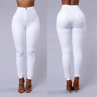 Sexy Elastic Leggings Pencil To Mention Hip Pants High Waist Candy Color Skinny Jeans Womans