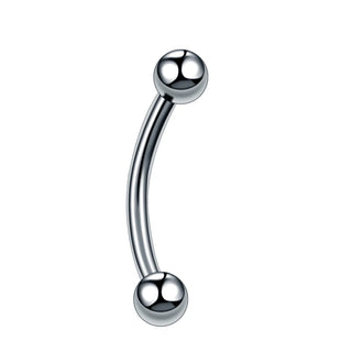 Implant Titanium Curved Barbells Eyebrow Rings Banana Piercing Curved Bar Rook Ear Cartilage Helix Tragus Body Piercing Jewelry