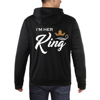 Her King His Queen Couples Hoodies - Thomas Family Essentials LLC