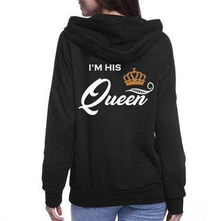 Her King His Queen Couples Hoodies - Thomas Family Essentials LLC