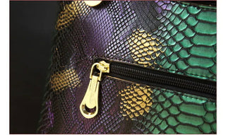 Luxury Cowhide Leather Women Handbags fashion female Chain Serpentine portable Tote bag ladies tassel shoulder messenger bags - Thomas Family Essentials LLC