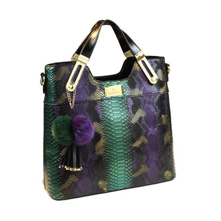 Luxury Cowhide Leather Women Handbags fashion female Chain Serpentine portable Tote bag ladies tassel shoulder messenger bags - Thomas Family Essentials LLC