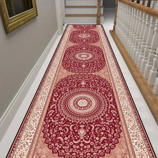 Luxury Gold Hall Corridor Carpet Non-slip Washable Runner Stairway Rug Outdoors Aisle The Long Corridor Mat Customizable 카펫 - Thomas Family Essentials LLC