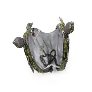 Luxury Green Turtle Crystals Evening Bags Diamond Party Purse Animals Women Clutch Hard Case Metal Minaudiere Rhinestone Purses - Thomas Family Essentials LLC