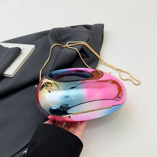 MOODS Evening Clutch Bags For Women Luxury Designer Purses And Handbags Golden Wedding Dinner Party Round Handle Wrist Bag - Thomas Family Essentials LLC