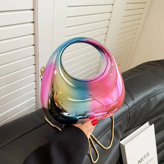 MOODS Evening Clutch Bags For Women Luxury Designer Purses And Handbags Golden Wedding Dinner Party Round Handle Wrist Bag - Thomas Family Essentials LLC