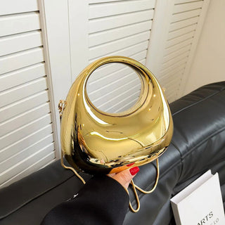 MOODS Evening Clutch Bags For Women Luxury Designer Purses And Handbags Golden Wedding Dinner Party Round Handle Wrist Bag - Thomas Family Essentials LLC
