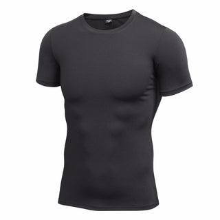Men Pro fitness exercise tights, quick dry sweating, round neck short sleeved T-shirt. - Thomas Family Essentials LLC
