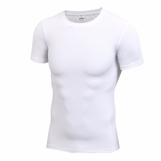 Men Pro fitness exercise tights, quick dry sweating, round neck short sleeved T-shirt. - Thomas Family Essentials LLC