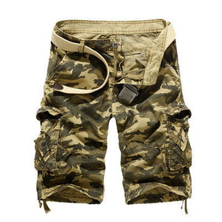 Men's Loose Casual Camouflage Overalls Large Size Multi-pocket Five-point Pants Men's Beach Pants - Thomas Family Essentials LLC