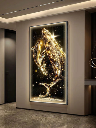 New Led Crystal Porcelain Wall Lamp Wall Art Home Appliance Room Decoration Tableau Art Mural Corridor Restaurant Interior Lamps - Thomas Family Essentials LLC