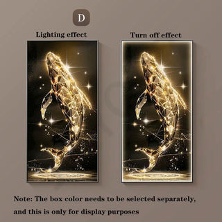 New Led Crystal Porcelain Wall Lamp Wall Art Home Appliance Room Decoration Tableau Art Mural Corridor Restaurant Interior Lamps - Thomas Family Essentials LLC