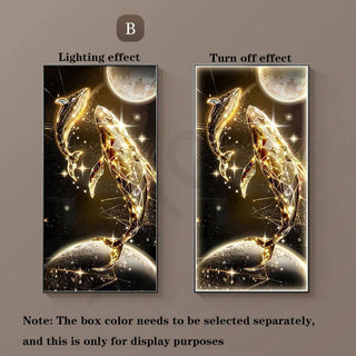 New Led Crystal Porcelain Wall Lamp Wall Art Home Appliance Room Decoration Tableau Art Mural Corridor Restaurant Interior Lamps - Thomas Family Essentials LLC