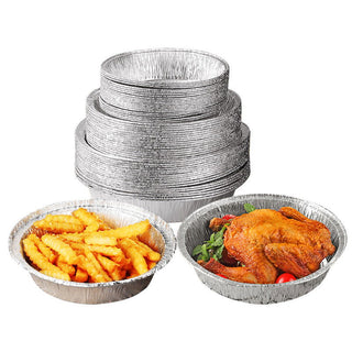 Non-stick Aluminum Foil Liners Air Fryer Disposable Paper Liner Oil-proof Steaming Basket Kitchen Tool BBQ Drip Pan Tray - Thomas Family Essentials LLC