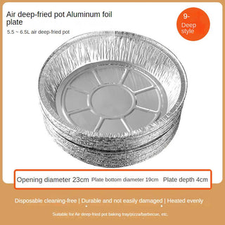 Non-stick Aluminum Foil Liners Air Fryer Disposable Paper Liner Oil-proof Steaming Basket Kitchen Tool BBQ Drip Pan Tray - Thomas Family Essentials LLC