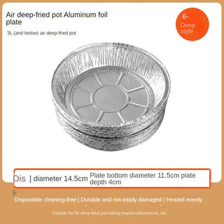 Non-stick Aluminum Foil Liners Air Fryer Disposable Paper Liner Oil-proof Steaming Basket Kitchen Tool BBQ Drip Pan Tray - Thomas Family Essentials LLC