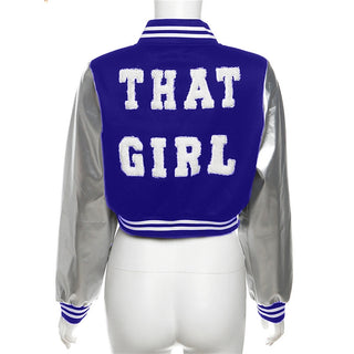 Embroidery Colorblock Patchwork Number Letter Baseball Uniform