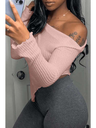 Asymmetrical Hem Off Shoulder Tops