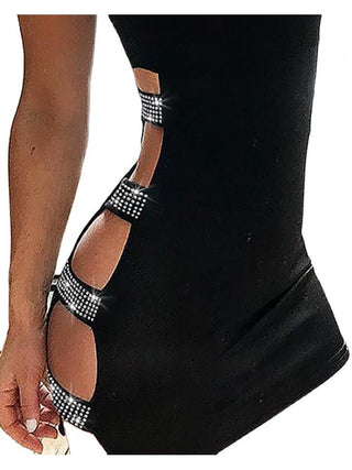 Hollow-out Bodycon Backless Sleeveless Dresses