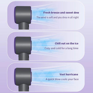Portable Handheld Turbo Fan Cooling Semiconductor Refrigeration 3000mAh Battery Wind Speeds Adjustable Mini Personal Fan - Thomas Family Essentials LLC