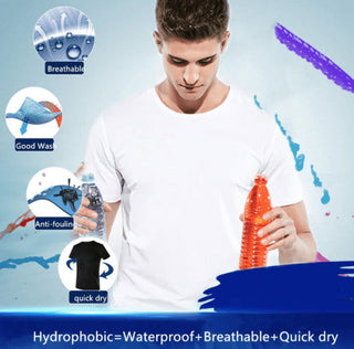 Quick-drying Waterproof Anti-fouling T-shirt Couple Half Sleeve Bottoming Shirt - Thomas Family Essentials LLC