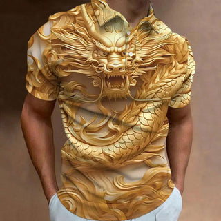 Retro Men's Polo Shirt 3d Animal Print Short Sleeve Golf T-Shirt Fashion High Quality Men Clothing Street Designer Polo T-Shirt - Thomas Family Essentials LLC