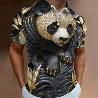 Retro Men's Polo Shirt 3d Animal Print Short Sleeve Golf T-Shirt Fashion High Quality Men Clothing Street Designer Polo T-Shirt - Thomas Family Essentials LLC