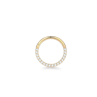 Marquise CZ Hinged Segment Piercing Titanium Septum Clicker Nose Hoop Ring Tragus  Upper Lobe Piercing Cartilage Earring