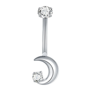 Titanium Gold Color Navel Piercings Marquise CZ Crystal Belly Button Rings Navel Earring Belly Piercings Ombligo Jewelry